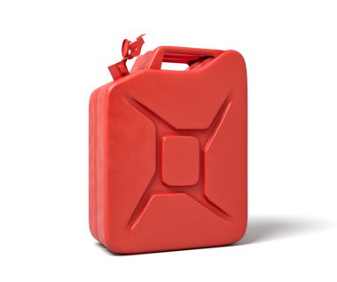 Açık kırmızı gazın 3d işleme beyaz arka plan üzerinde izole edilebilir.