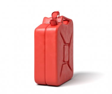 Açık kırmızı gazın 3d işleme beyaz arka plan üzerinde izole edilebilir.