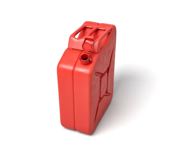3D-rendering van open rood gas kan worden geïsoleerd op een witte achtergrond. — Stockfoto