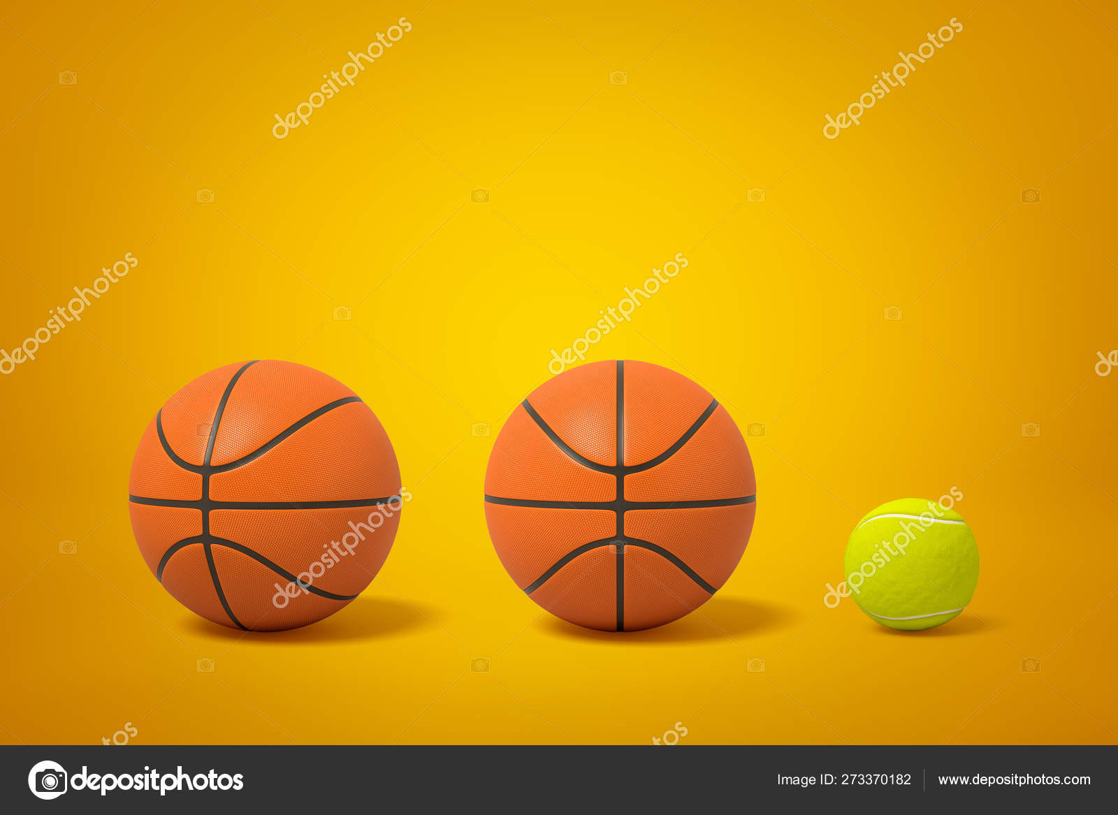 two basketballs