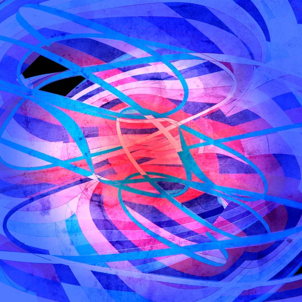 Анотація Акварельного Яскравого Фону Різними Кольоровими Хвильовими Елементами — стокове фото