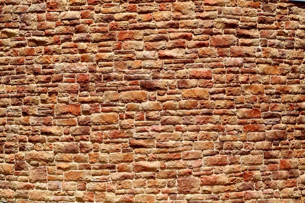 Macro Brick Background Beautiful Wall Illuminated Sun — Stock Photo, Image