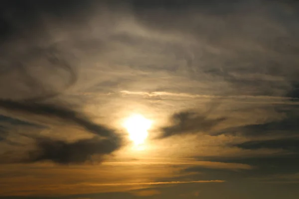 Πανέμορφο Τοπίο Φωτογραφίες Από Ένα Ηλιοβασίλεμα Στη Θάλασσα Καλοκαίρι — Φωτογραφία Αρχείου