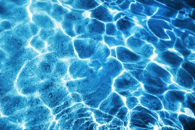 Mavi deniz dalgalarının bir makro arka plan fotoğrafı