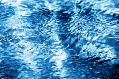 Mavi deniz dalgalarının bir makro arka plan fotoğrafı