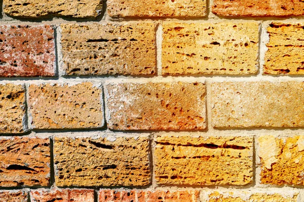 Photo bright vintage ancient brick wall — Stock Photo, Image
