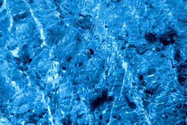 Mavi deniz dalgalarının bir makro arka plan fotoğrafı