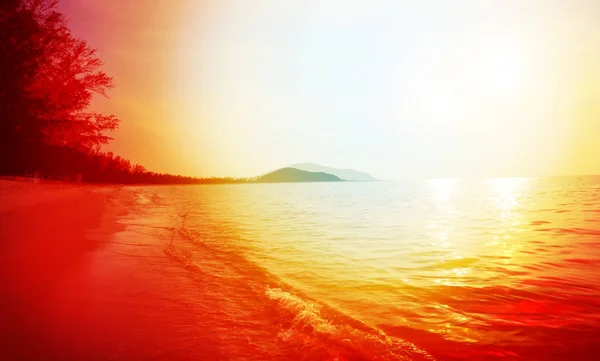 Photo Background Landscape Sunset Sea — Stock Photo, Image
