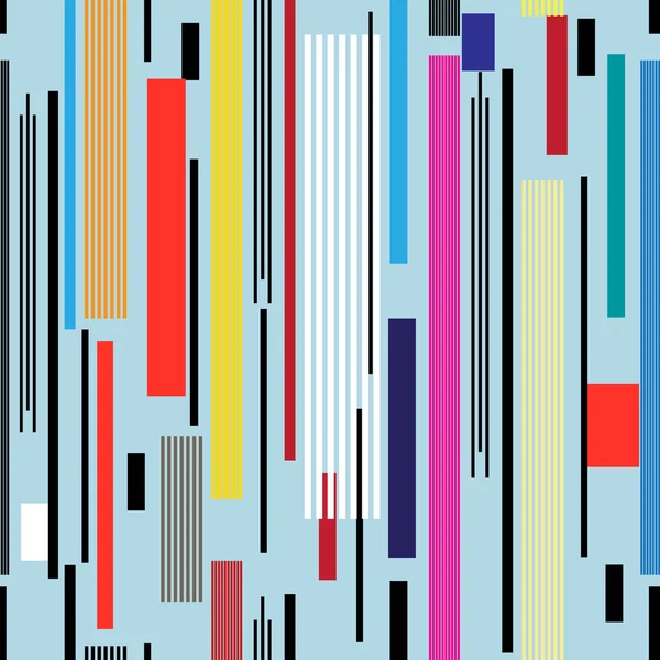 Motif Graphique Coloré Différentes Rayures — Image vectorielle