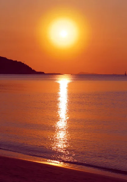 Photo Background Landscape Sunset Sea — Stock Photo, Image