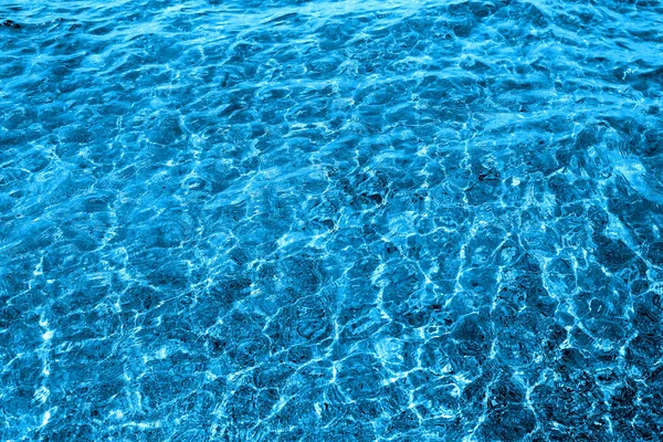 Foto Super Macro Burbujeante Azul Claro Agua Mar — Foto de Stock