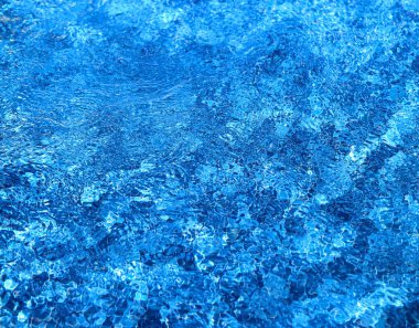 Mavi deniz dalgalarının bir makro arka plan fotoğrafı