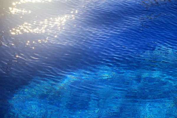 Foto Macro Fondo Olas Azules Del Mar — Foto de Stock