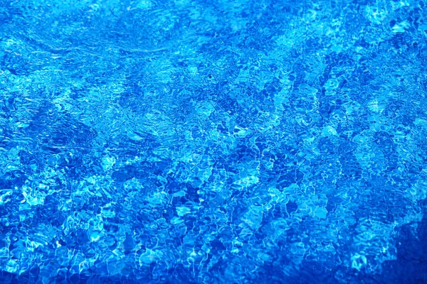 Foto Super Macro Azul Transparente Agua Mar Iluminada Por Sol — Foto de Stock