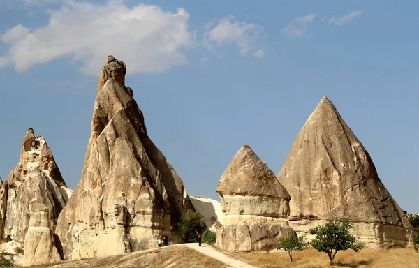 Foto Bellissime Vedute Paesaggistiche Delle Montagne Della Cappadocia Turchia Pomeriggio — Foto Stock
