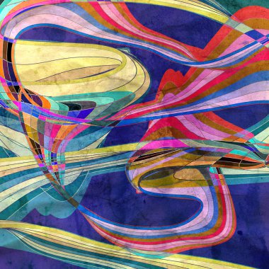 Suluboya mucize arka plan ile farklı dalgalar soyut. Modern öğeleri.