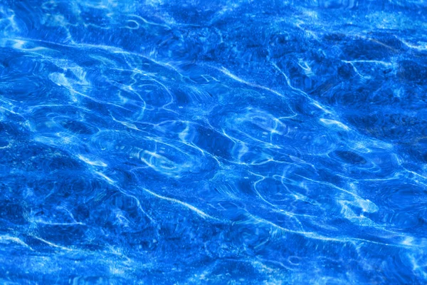 Photo Macro Nature Background Blue Transparent Water Waves — Stock Photo, Image