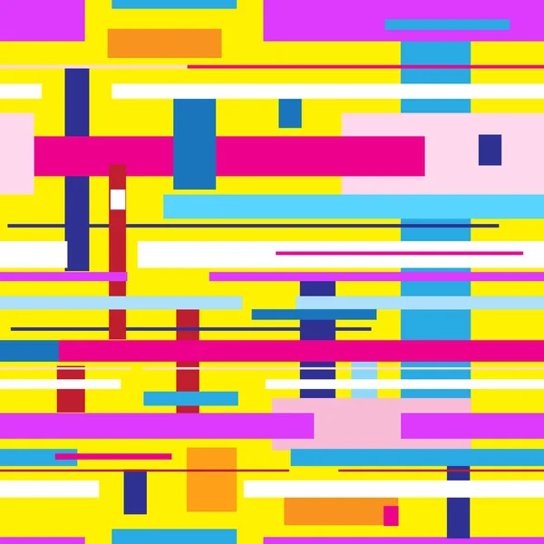 Padrão de geometria de listras multicoloridas abstratas sem costura — Vetor de Stock
