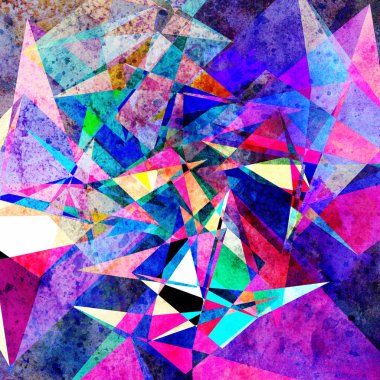 Suluboya alışılmadık renk soyut geometrik süper arka plan