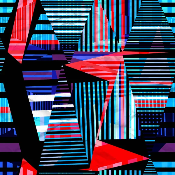 Acuarela inusualmente color abstracto geométrico super fondo — Foto de Stock