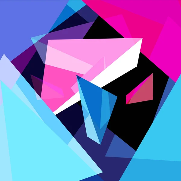 Abstrakt mångfärgad geometrisk trendig bakgrund — Stock vektor