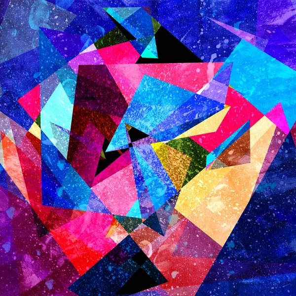 Abstrakt mångfärgad geometrisk trendig bakgrund — Stockfoto