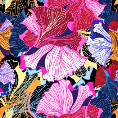 Soyut vektör parlak desen kesintisiz kurgu