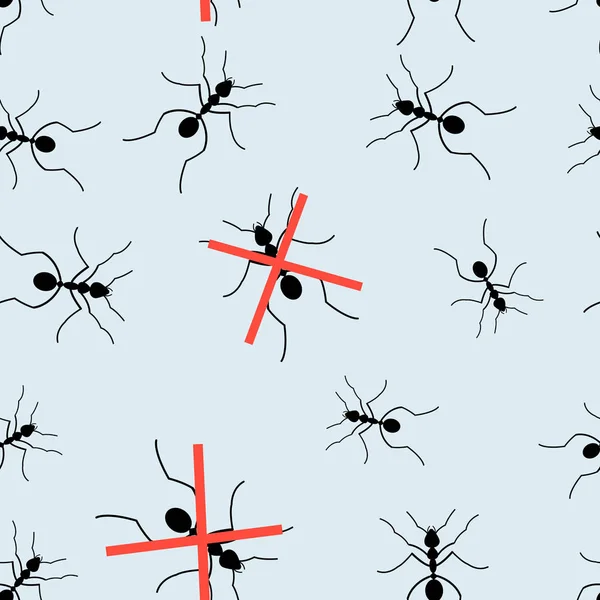 Ομαλή γραφικά μοτίβο για τη συσκευασία από τα μυρμήγκια — Διανυσματικό Αρχείο