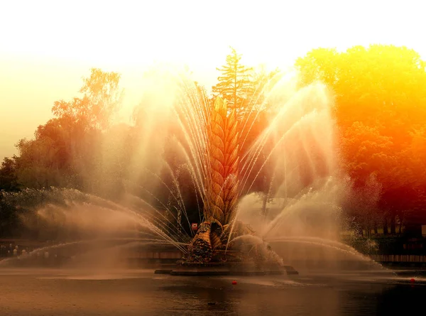 モスクワの美しい噴水の写真展 — ストック写真