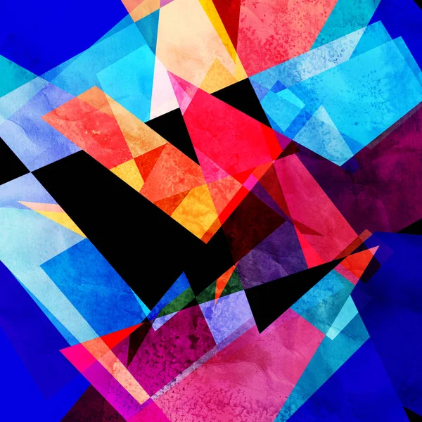 Abstrato multicolorido geométrico moderno fundo — Fotografia de Stock