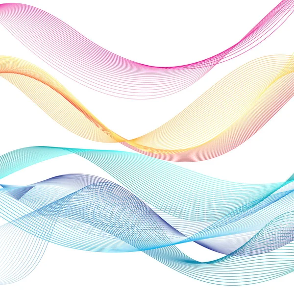 Illustration vectorielle vagues de couleurs graphiques — Image vectorielle