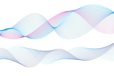 Güzel dalgalar parlak tasarım elementleri