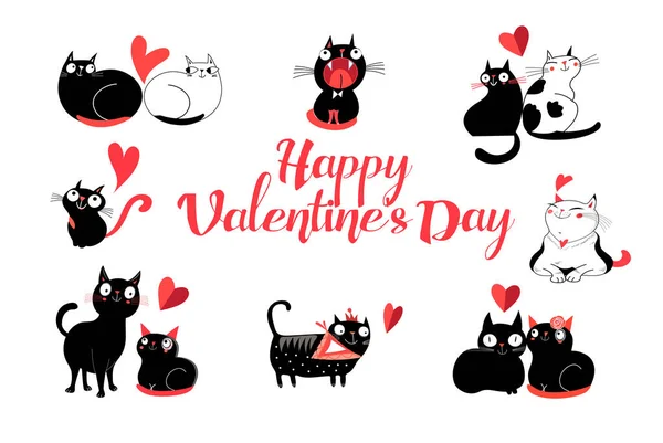 Vector greeting card for Valentines Day — Stock Vector