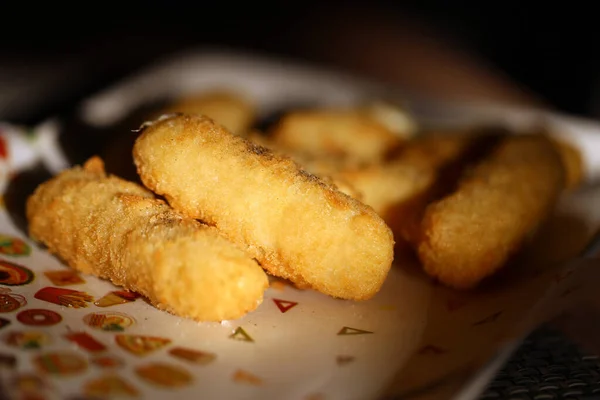Foto brillante macro palitos de queso —  Fotos de Stock
