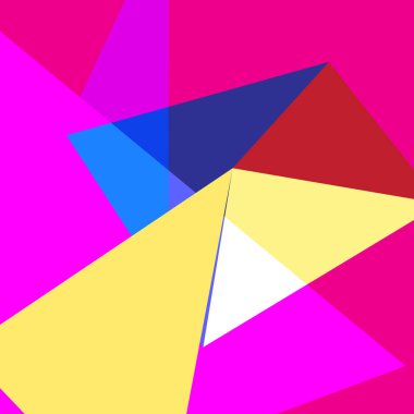 Çeşitli geometrik nesnelerin soyut vektör arkaplanı. Web sitesi ya da reklam afişi şablonu.