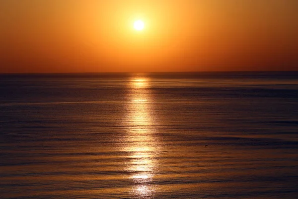 Vackert Foto Havet Landskapet Kvällen Vid Solnedgången — Stockfoto