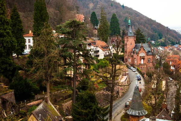 Heidelberg Alemanha Dezembro 2018 Vista Heidelbeg Das Alturas Alemanha — Fotografia de Stock