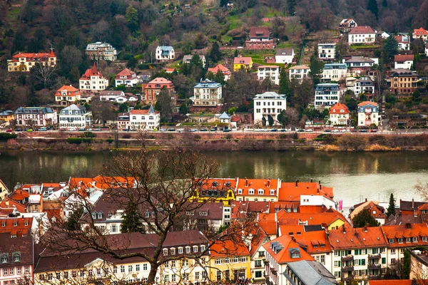 Heidelberg Alemanha Dezembro 2018 Vista Heidelbeg Das Alturas Alemanha — Fotografia de Stock