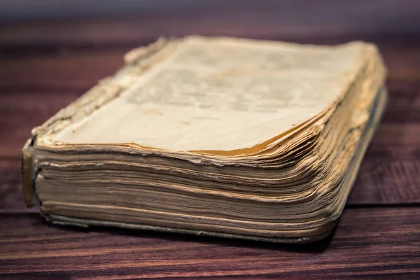 Ancient Rare Book Wooden Background — Stock Photo, Image