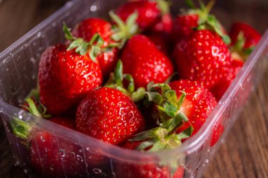 Taze bahar çilek, çiftlikten organik çilek