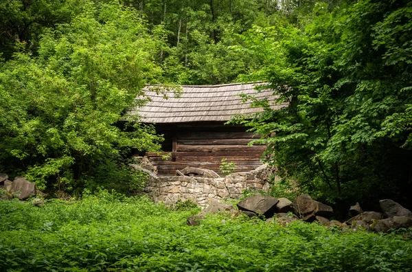 Prachtig Landschap Van Het Traditionele Oekraïense Plattelandsdorp Watermolen — Stockfoto