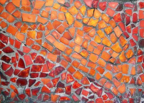 Detalle Una Hermosa Antigua Desmoronamiento Mosaico Cerámica Abstracta Decoración Del — Foto de Stock