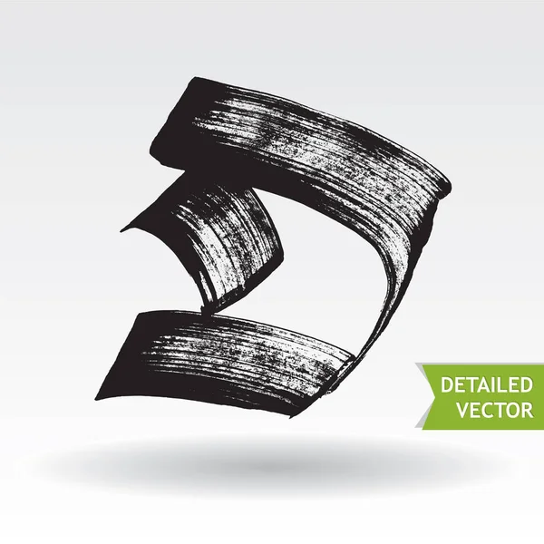 Kalligrafie Hand Letters Alfabet Zeer Gedetailleerde Vector Lettertype — Stockvector