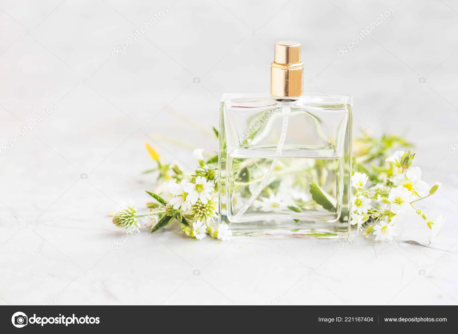 floral perfume bottle