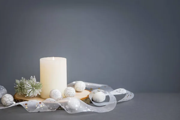 Natal cartão festivo feriado com espaço de cópia, belo festiv — Fotografia de Stock