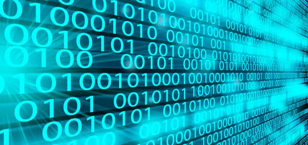 Digital data binary code technology matrix background, data floo