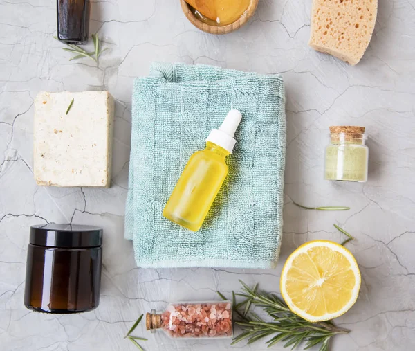 Ingredientes orgánicos naturales del spa, tratamientos naturales de belleza —  Fotos de Stock