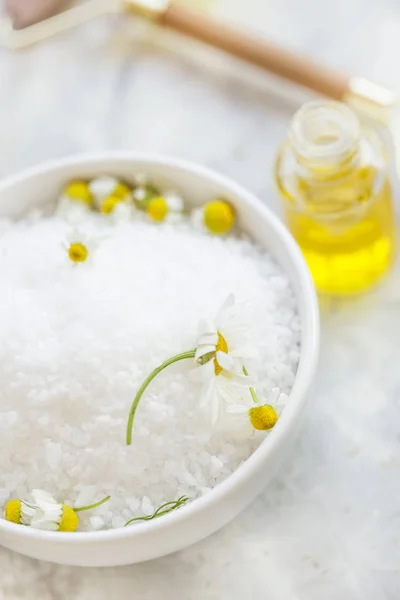 Spa masih hidup dengan garam mandi — Stok Foto