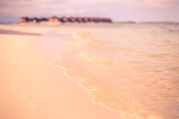 Mjuka Havsvågor Tropical Beach Abstrakta Exotisk Natur Bakgrund — Stockfoto