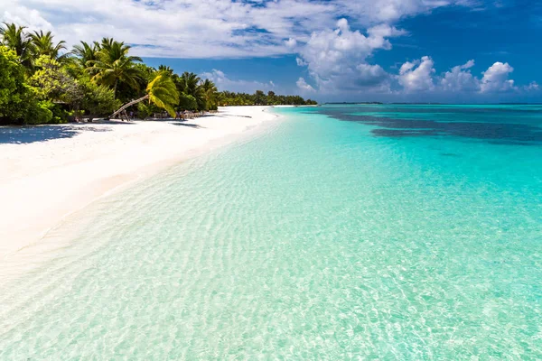 Verbazingwekkende Landschap Van Maldiven Mooi Strand Zomer Vakantie Vakantie Concept — Stockfoto